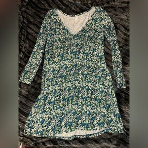 Nordstrom Long sleeve, floral, knee length dress